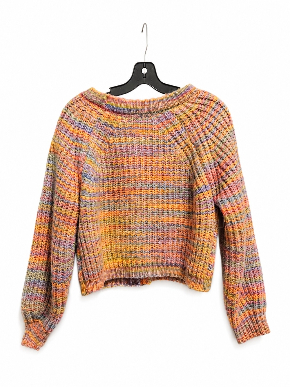 Moon & Madison Multicolor Chunky Knit Cardigan Sweater M - Picture 8 of 11